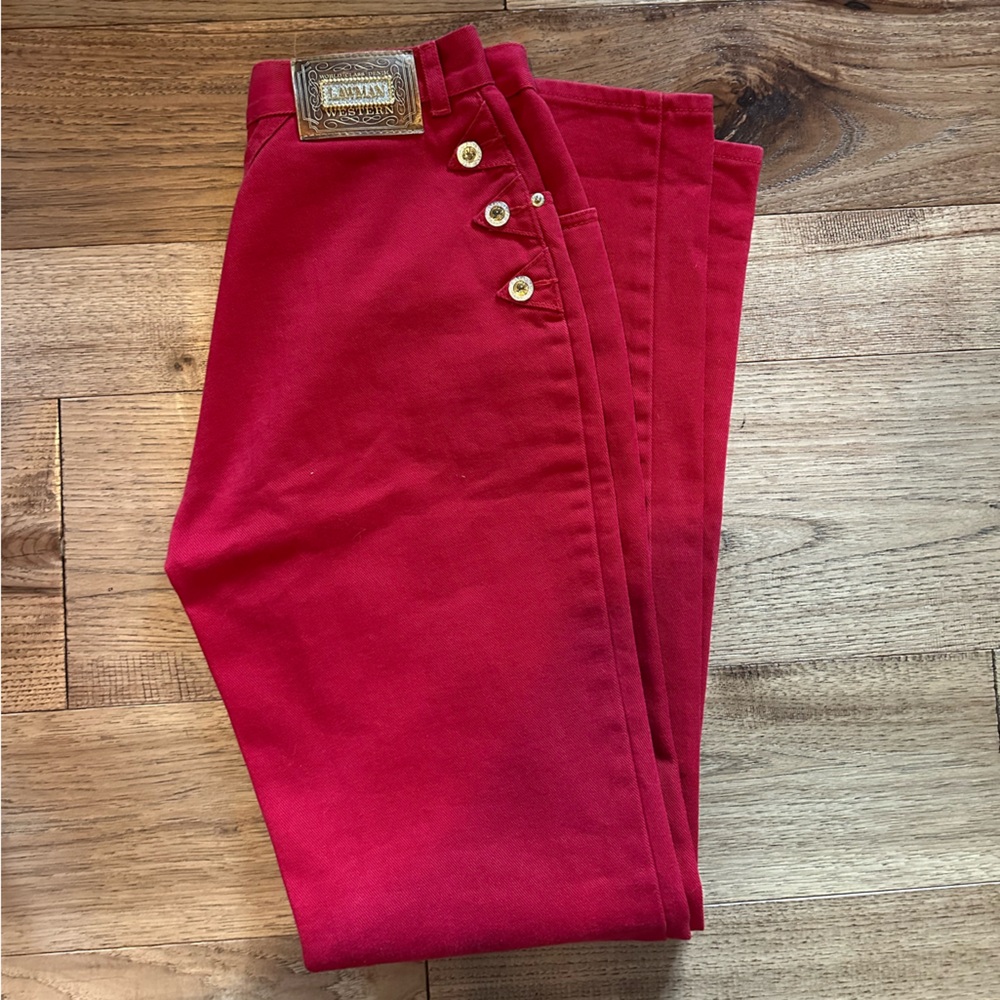 Red Lawmans with Gold Button Accents